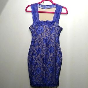 Blue medium curvy lacey dress.